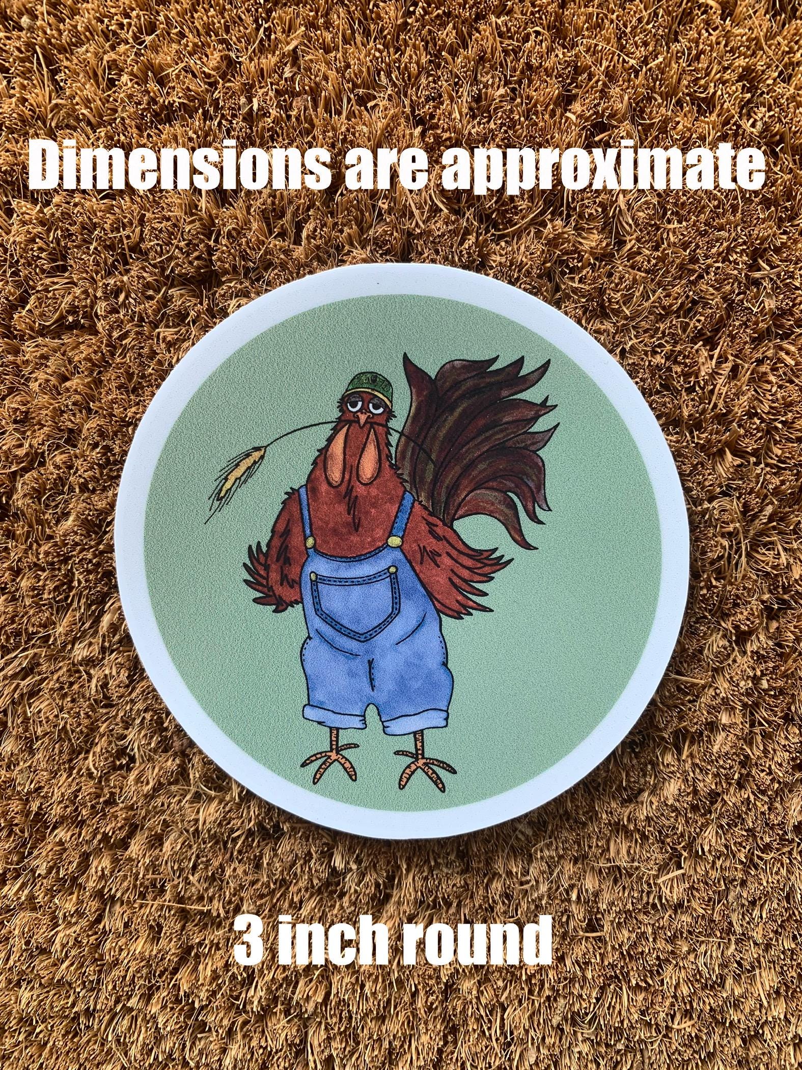 Corn Fed, Chicken Sticker, Farmer Sticker, Rooster Sticker, Chicken...