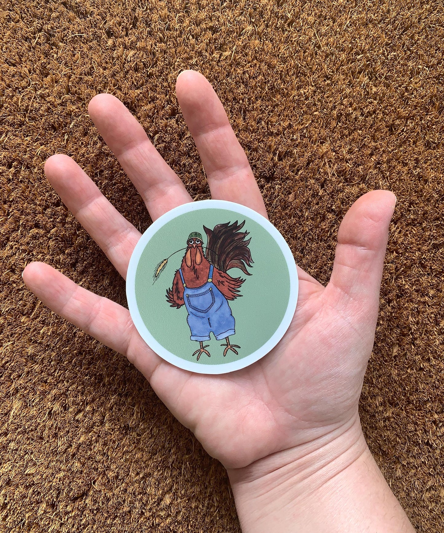 Corn Fed, Chicken Sticker, Farmer Sticker, Rooster Sticker, Chicken...