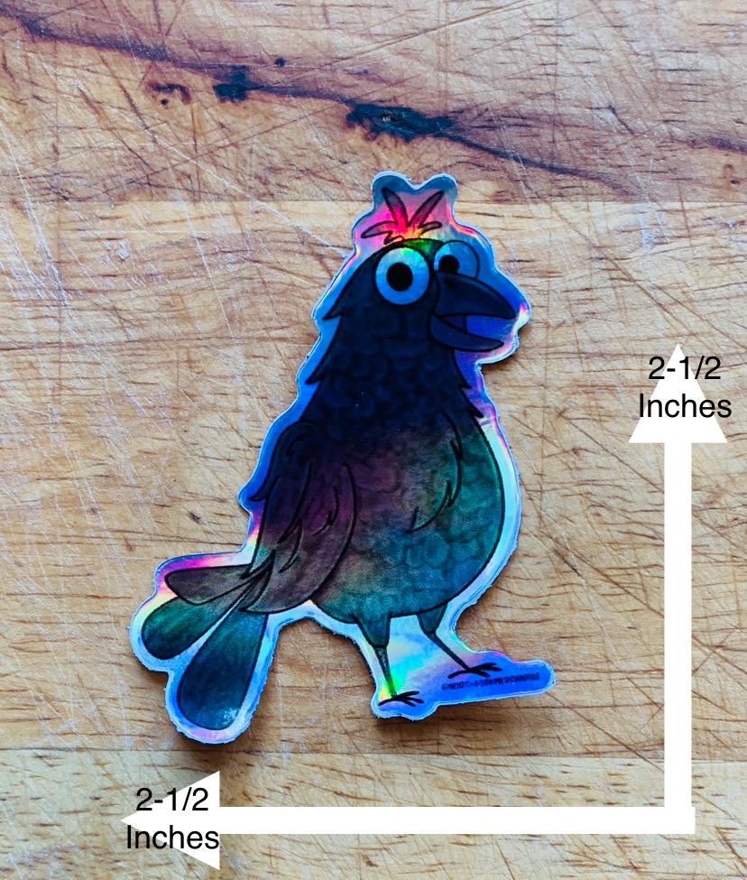 Crow Sticker, Raven Sticker, Gothic Sticker, Crow Decal, Raven Decal