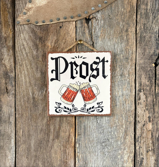 Prost, Biergarten Sign, German Sign, Beer Garden Sign, Bar Sign, Ba...