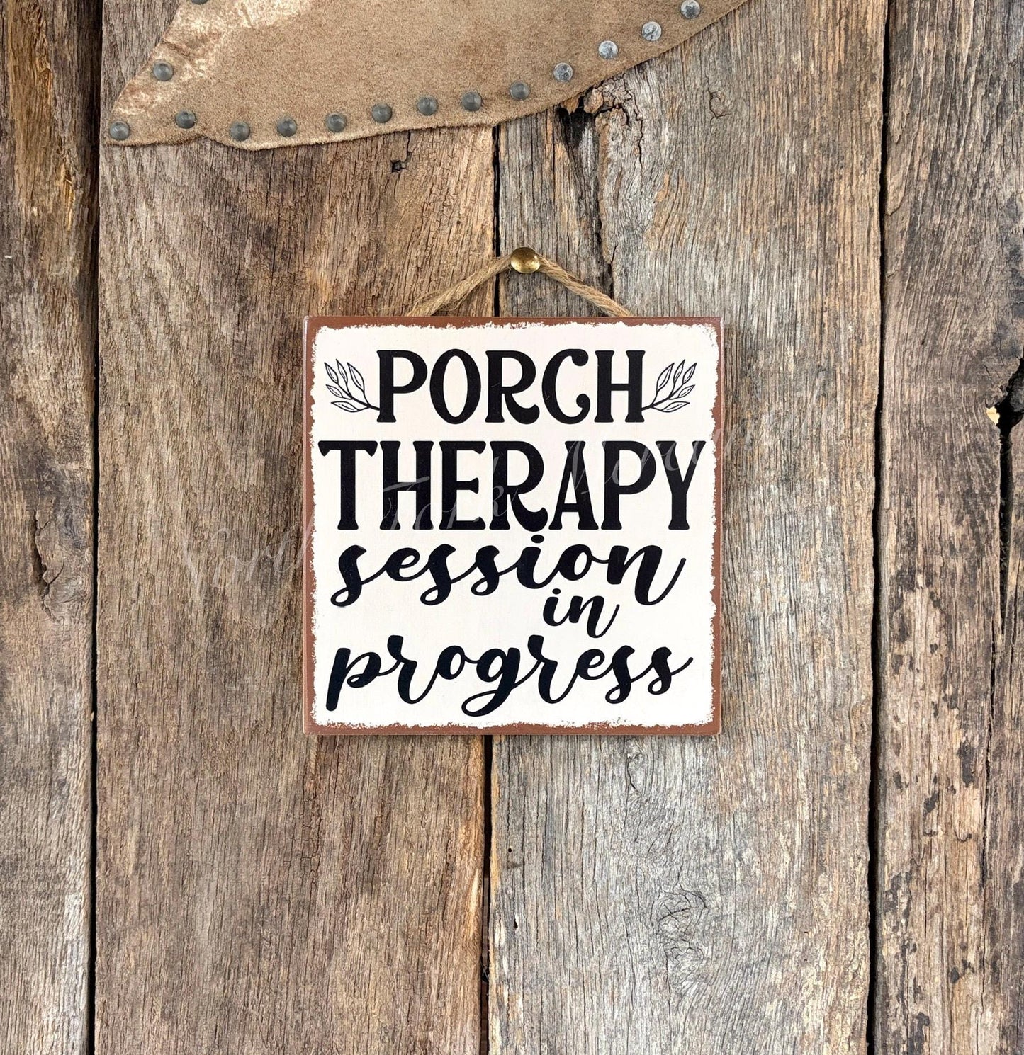 Porch Therapy Session In Progress